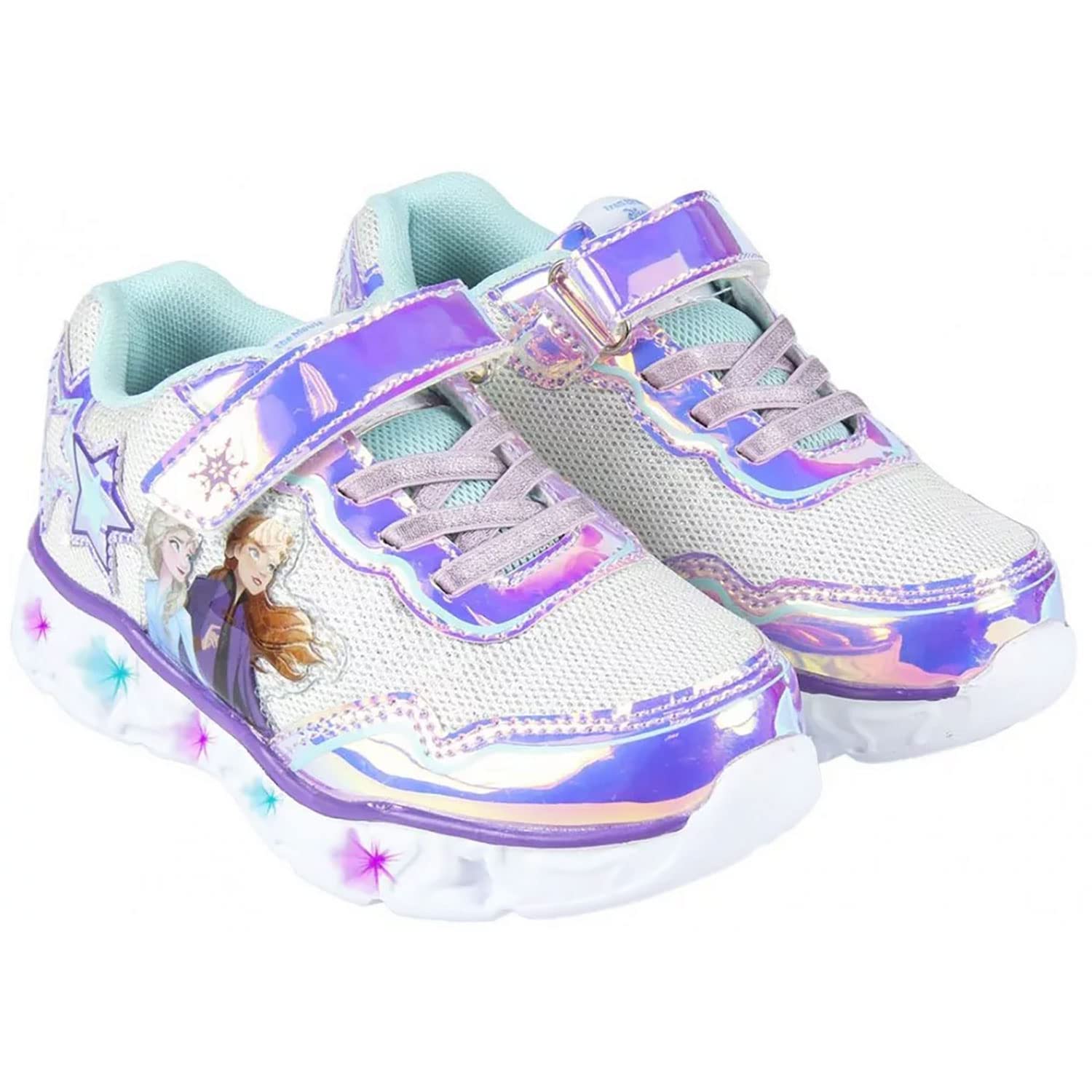 Disney Frozen Elsa - Zapatillas deportivas para niña con luces LED 4960