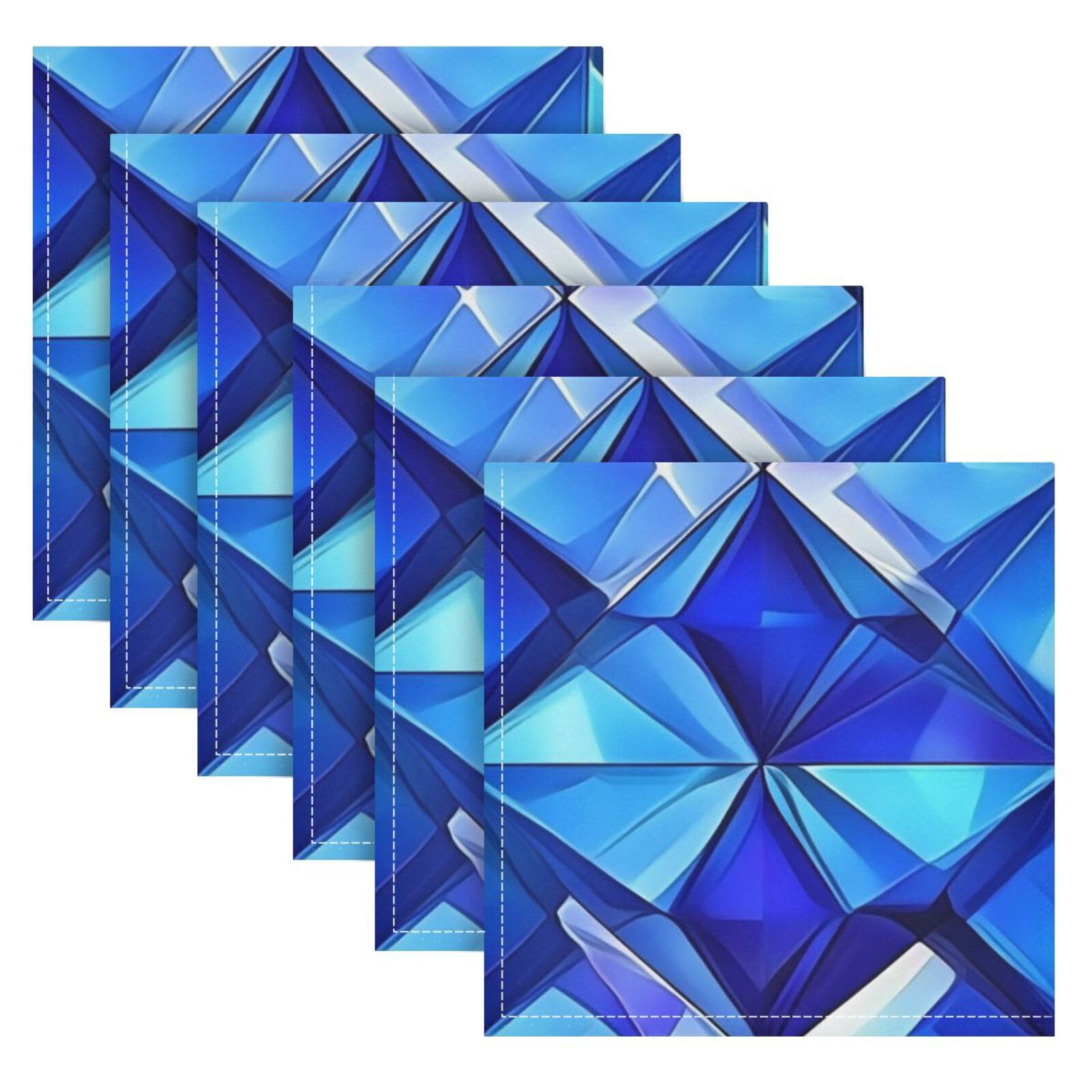 Serviettes de table réutilisables anti-tache bleues pour en finir avec le jetable
