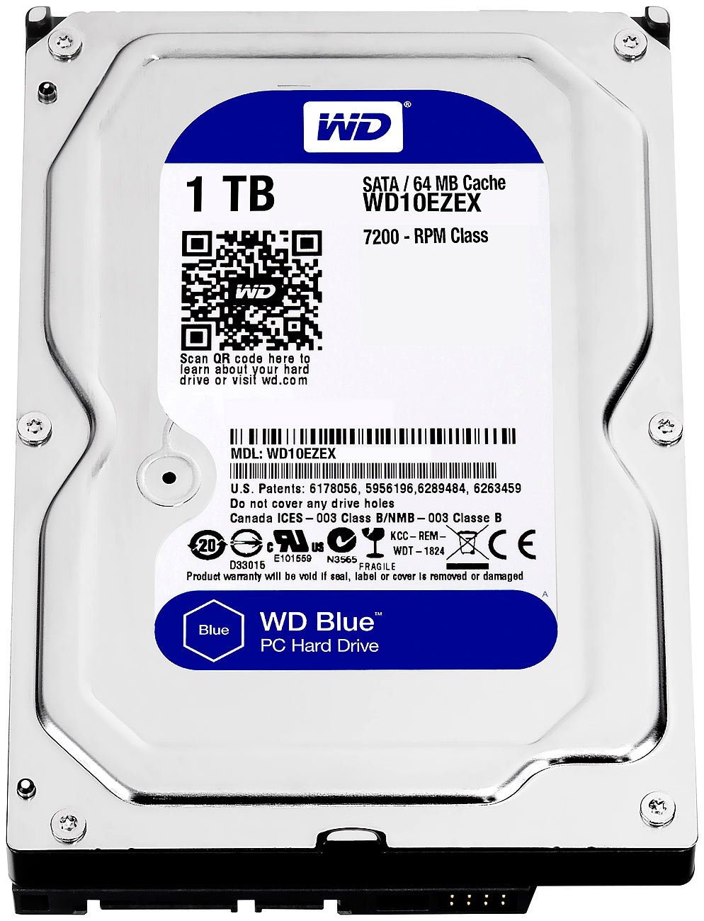 Western Digital - Western Digital製HDD　WD10EZEX　1TB SATA600 7200 Amazon.com: Western Digital 1TB WD Blue PC Internal Hard