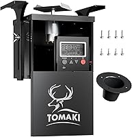 Tomaki 6V Deer Feeder Kit: Digital Timer, Metal Spinner Plate, 8 Feed Times, Weatherproof, Easy Mount Bracket