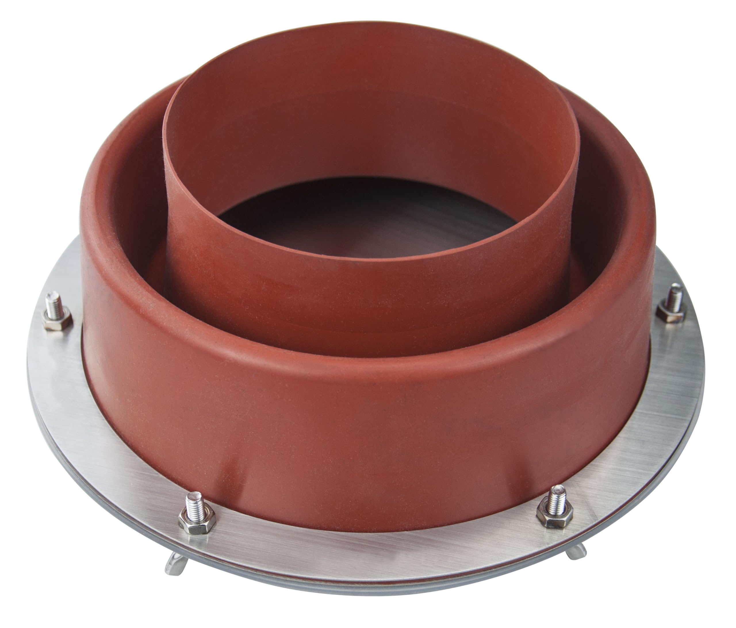 Winnerwell Flashing Kit Large, Silikon-Ofendurchführung für 3,5 Zoll Triple-Wall Heat Protector Chimney, wetterdichte Stove-Jack-Abdichtung mit Edelstahlringen, kompatibel mit SKU 910446/910507