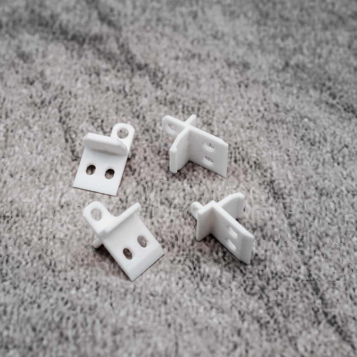 Repuesto de fijación para barra de tracción, 4 unidades, color blanco, compatible con IKEA KVARTAL pieza de repuesto para barra de tracción, riel de cortina (blanco)
