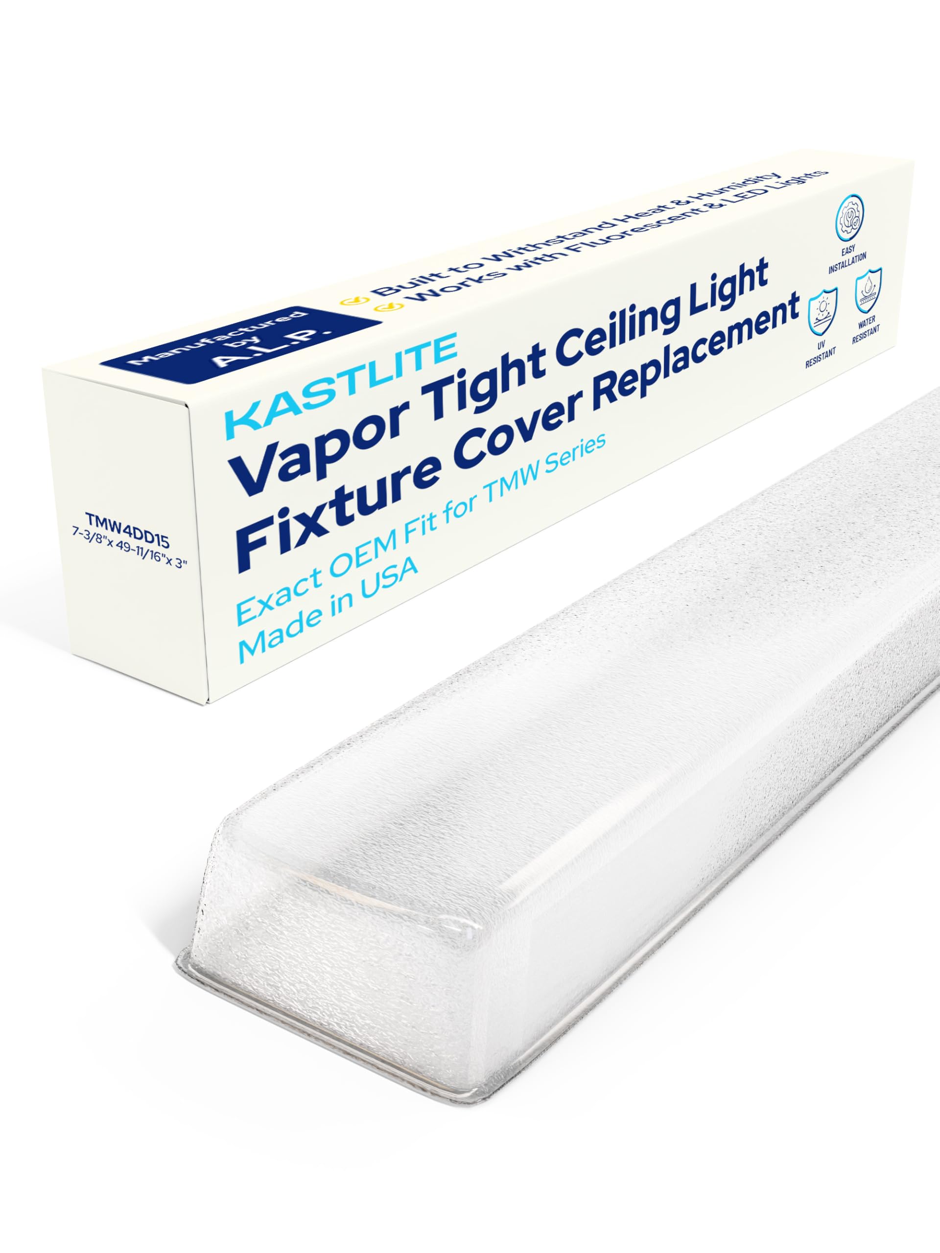 KASTLITE TMW4DD15 Vapor Tight Light Fixture Cover Replacement, Pack of 6