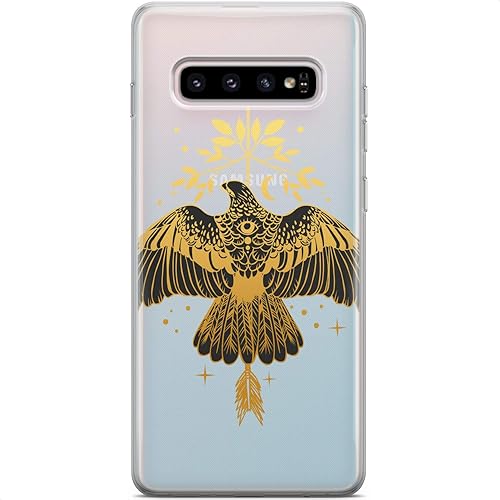 Miniatura 10 de Mertak Funda compatible con Samsung Galaxy S25 Ultra S24 S23 FE 5G S22 Plus S21 S20 S10+ Acuarela Flexible Ligero Muertes Cabeza Polilla Protectora