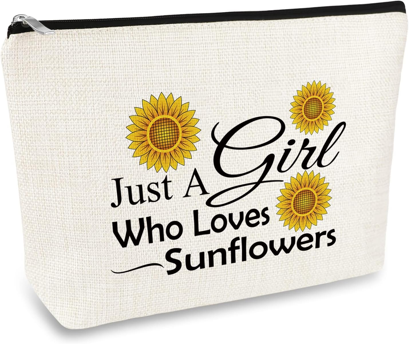 Sunflower Gift Sunflower Lover Gifts Makeup Bag for Girls Women Inspirational Gift Birthday Christmas Graduation Wedding Gift for Sunflower Lover Best Friend Daughter Sister Niece Travel Cosmetic Bag