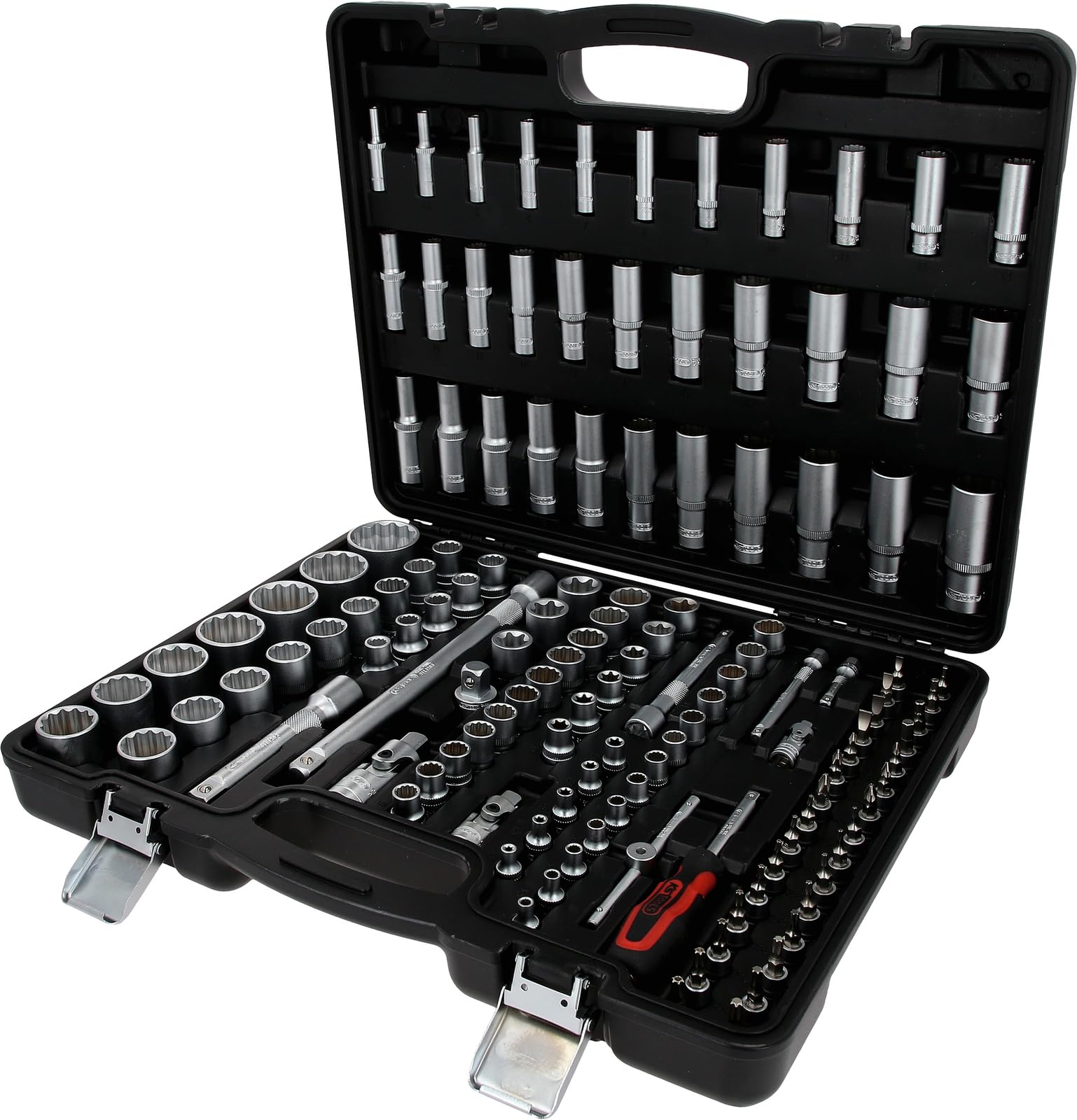 KS Tools 917.0133 1/4"+3/8"+1/2" Steckschlüssel-Satz 12-kant, 133-tlg