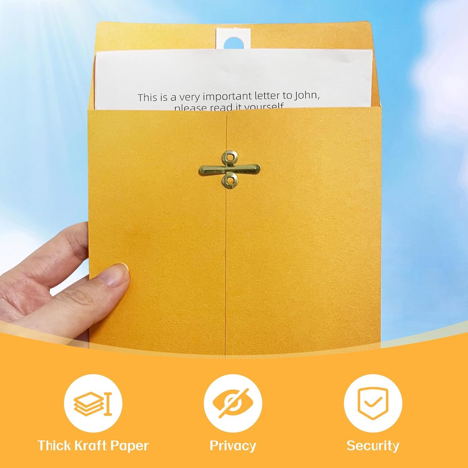 30 Pcs Manila Envelopes 5 x 7.5Inch, Kraft Envelopes with Clasp Closure image 5