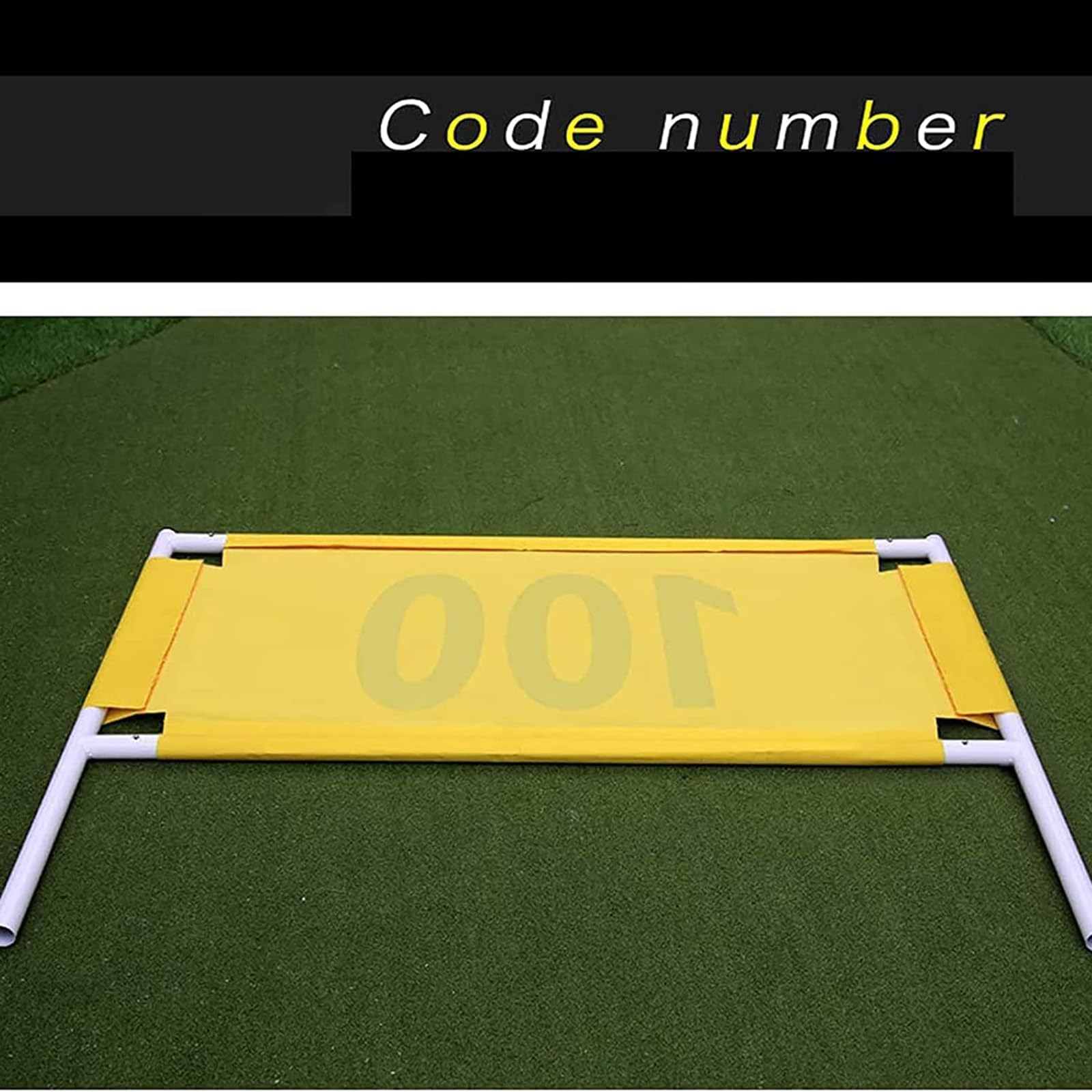 COYEUX Símbolo de Distancia de Golf, señal Digital de Tubo de Acero 50-200 Lienzo Digital, Impermeable a la Lluvia, Campo de práctica Profesional, al Aire Libre/Campo para Uso