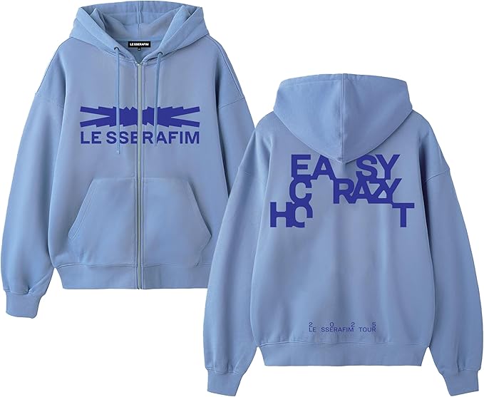 LE SSERAFIM popup ZIP-UP HOODIEルセラフィム CROP HOODIE