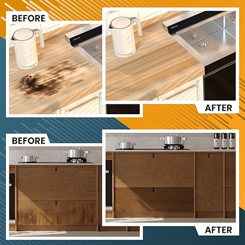 Miniatura 7 de Cinta de reparación de grano de madera, 4.7 pulgadas x 33 pies, rollo de cinta de reparación de grano de madera duradera de autoadhesión, para