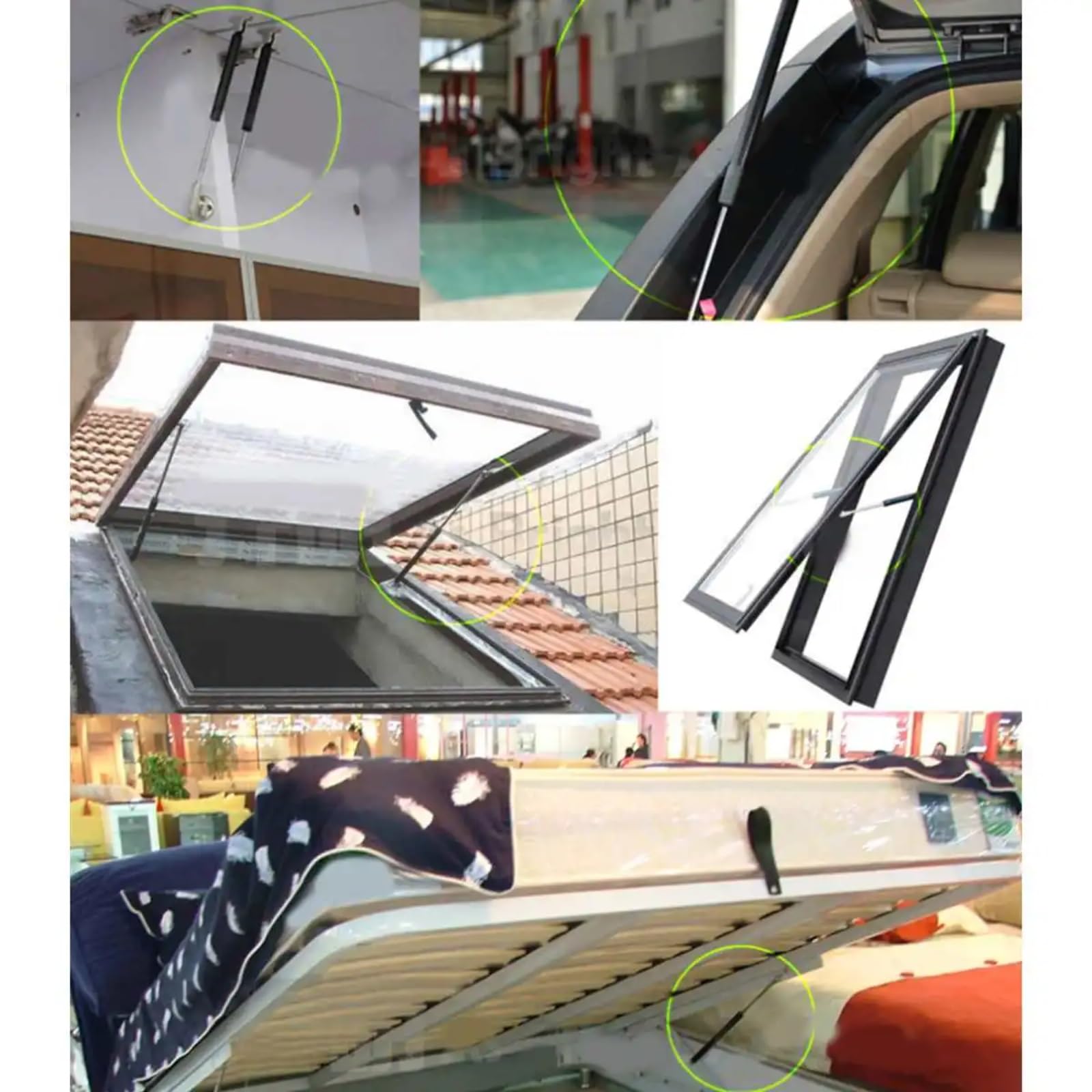 Pistone Molle Gas 700mm 100-900N 2 pezzi barre puntoni a gas per auto ammortizzatore asta molla a gas per camper letto autobus cofano motore portellone Pistone Molla Gas(650N)