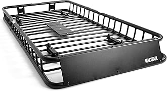 MAXXHAUL 50506 64" x 39" x 6" Heavy-Duty Universal Steel Roof Rack, Black