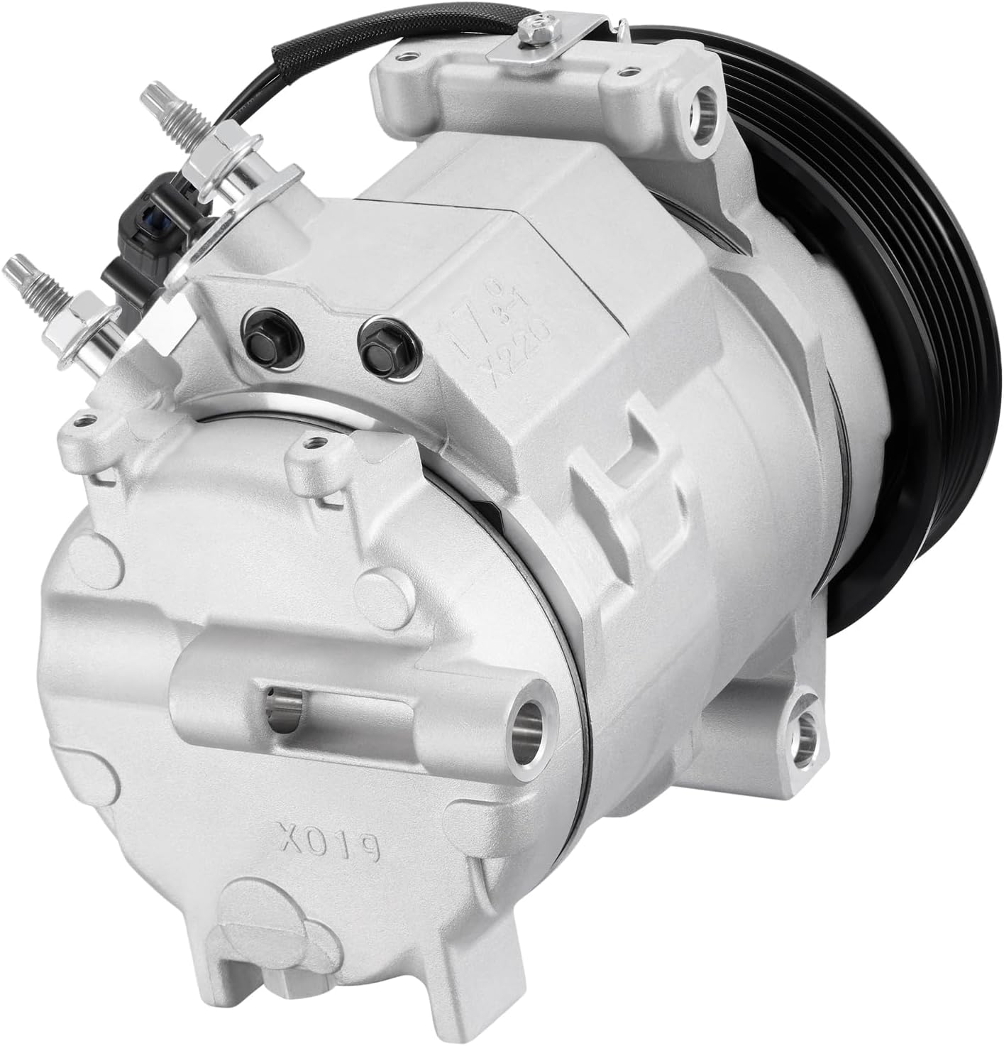 158346 Air Conditioning A/C Compressor with Clutch Compatible with Chrysler Town & Country, Compatible with Dodge Grand Caravan, for VW Routan, 2008-2010, 4.0L V6