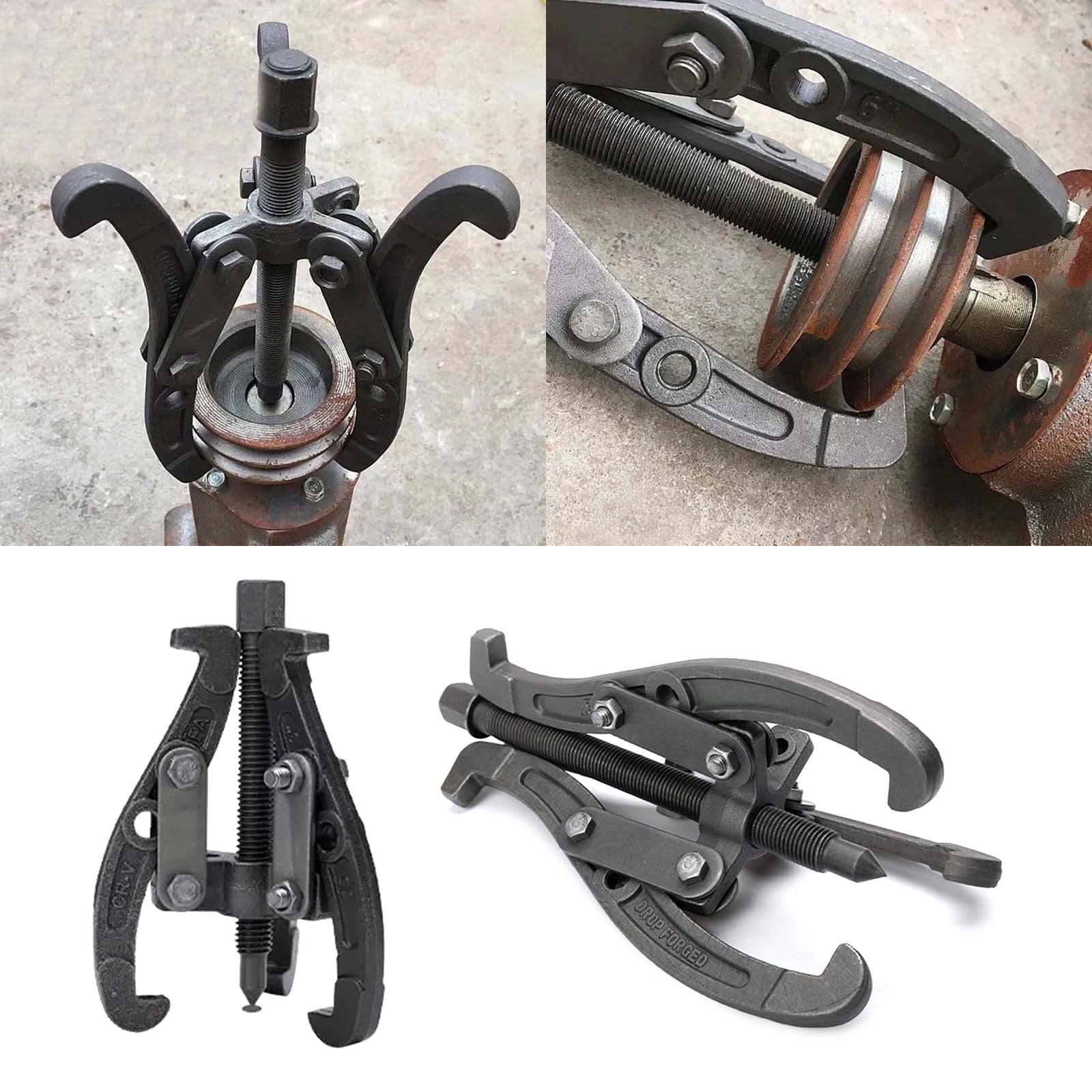QIYUDUOLA 3 Jaw Pullers Bearing Pullers Auto Bushing Gear Extractor Wheel Inner Bearing Pullers Auto Pulley FlywheelRemoval