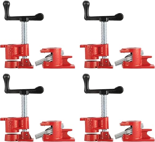 Miniatura 1 de Juego de abrazaderas para tubos de encolado de madera  Abrazaderas de tubo de hierro fundido de 34 pulgadas de alta resistencia para carpintería de