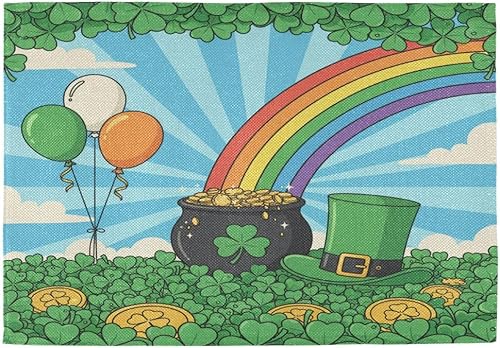 Miniatura 18 de Bolaz Juego de 4 manteles individuales abstractos con diseño de copo de nieve rojo de Navidad, lavables, para cocina, comedor, decoración de mesa