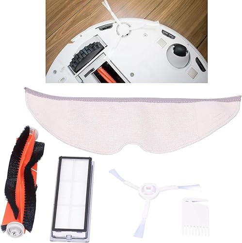 Miniatura 4 de Zerodis Aspiradora Accesorios Herramientas Cepillo Principal Cepillo Lateral Filtro Pantalla Cepillo Mopa Set Kit de Reemplazo Ajuste para Xiaomi 1C