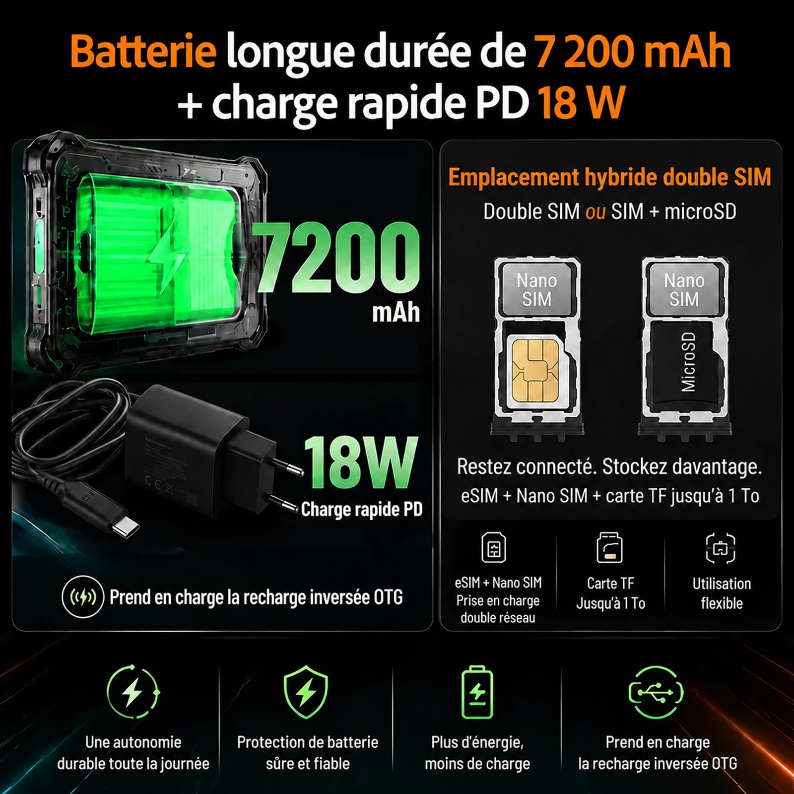 AGM P3 Rugged Tablette 4G 8,68 Pouces Android 16 IP68 / IP69K, avec Support