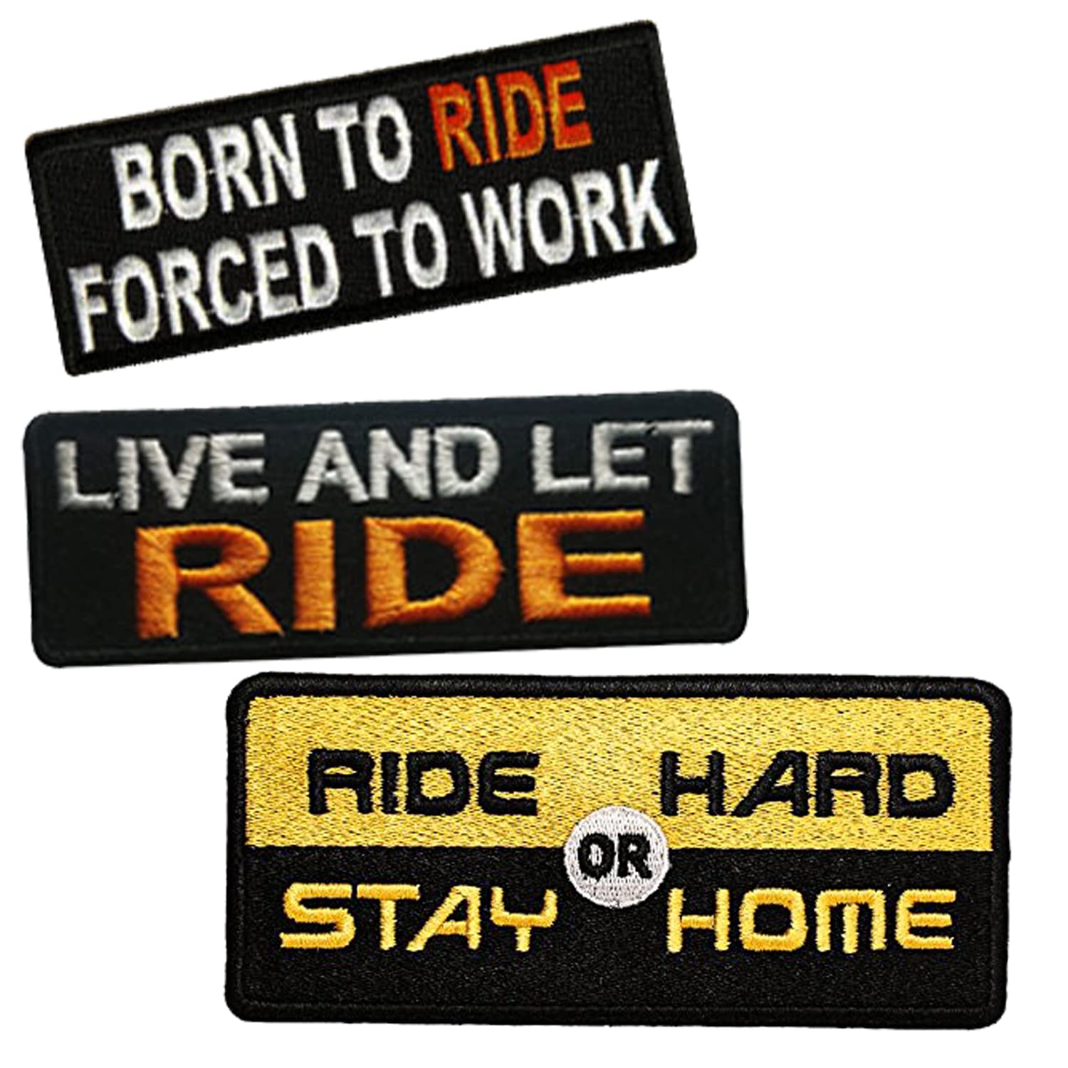 Motohog Unique Embroidered Iron & Sew on Patch Combo (Combo 1)