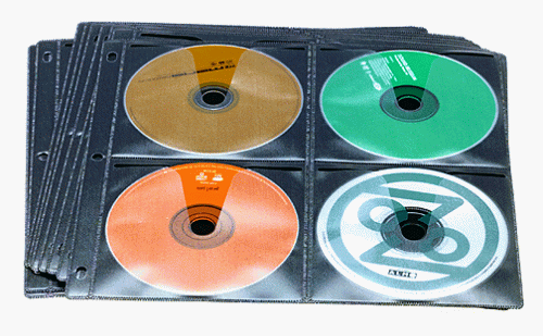 cdProjects DP10 Bubblesleeve Binder Pages (10-Pack, 8-CD Capacity per Page)