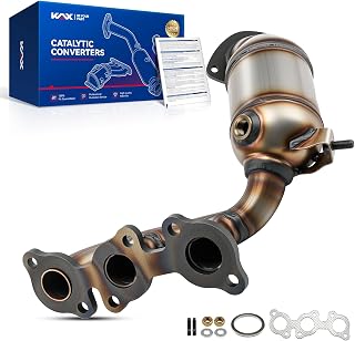 KAX Right Catalytic Converter W/Gasket Fit For Lexus,Toyota Highlander 3.3L 2004-2007, RX330 2004-2006, Sienna 3.3L 2004-2006 Stainless Steel Catalyst Convertor OE 16394, 40642, 674880 (EPA Compliant)