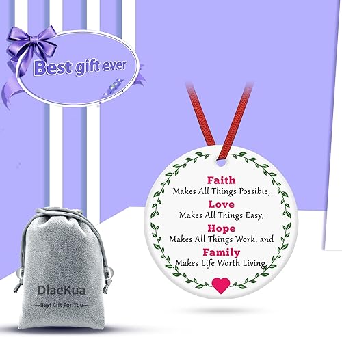 Vista 27 de Regalos de aliento cristiano para mujeres y hombres, adorno de Navidad, regalo inspirador de versículo bíblico, regalo de bautismo Josué 1:9 para Sé