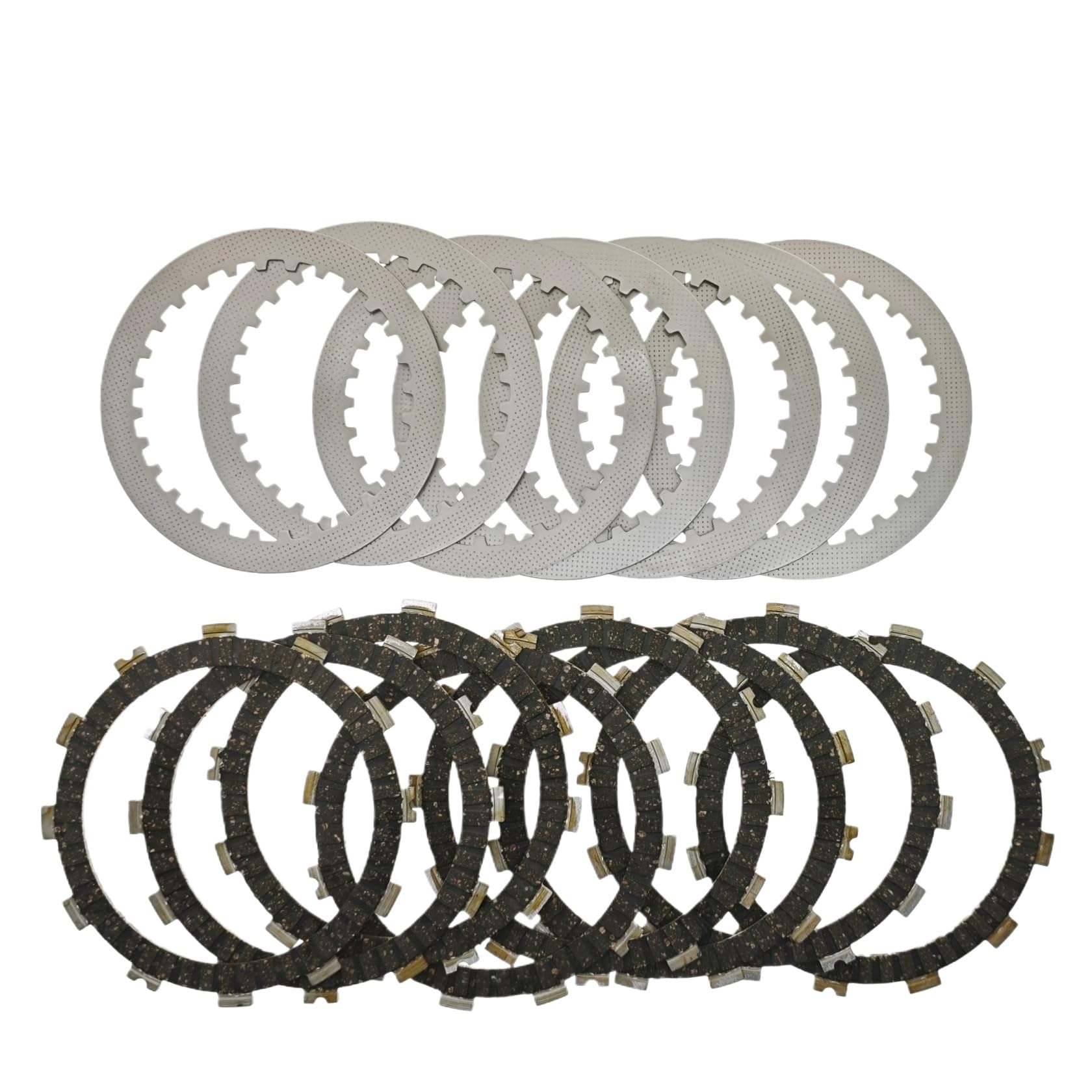 Discos De Fricción Y Acero Para Embrague 22321-KZ3-690 Compatible Con Honda CRF450R CRF450X R6 R7 R8 XRL TRX450R TRX700(Friction Plate 8pcs)