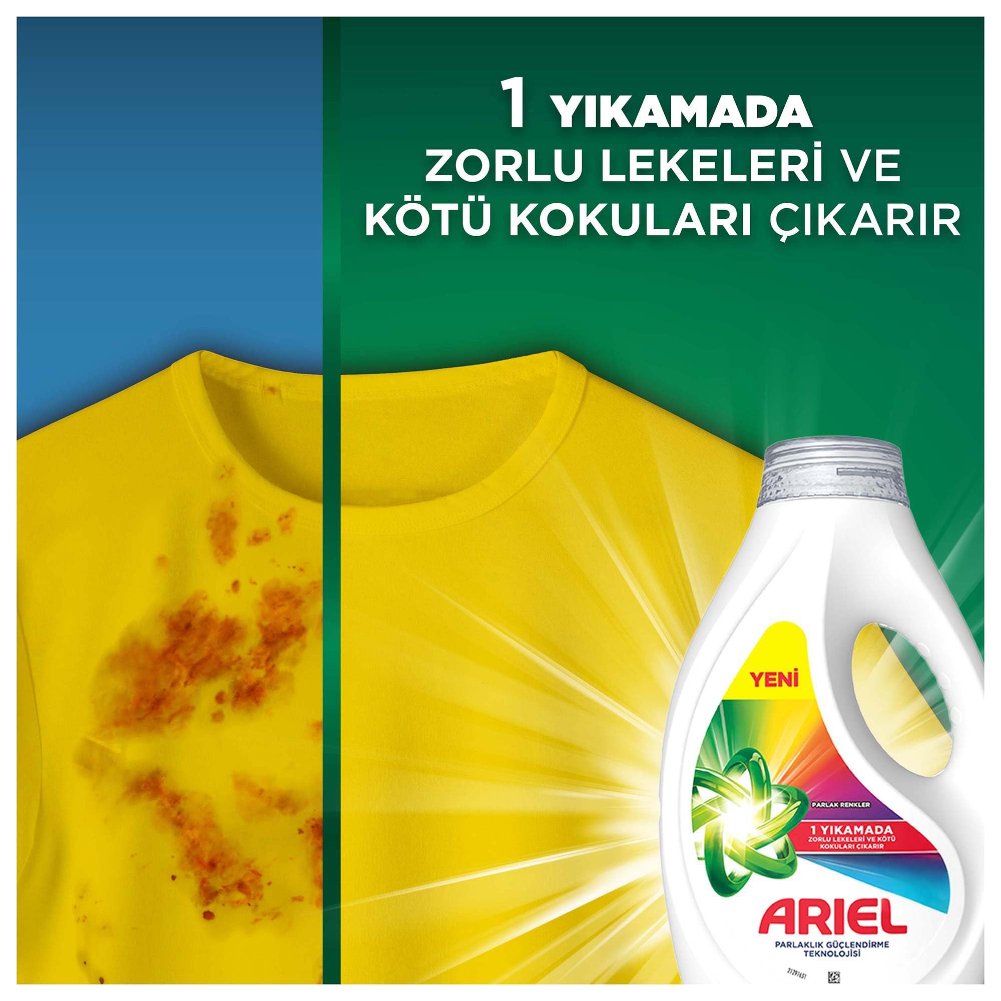 Ariel Sıvı Çamaşır Deterjanı Renklilere Özel 32 Yıkama (3 paketi)