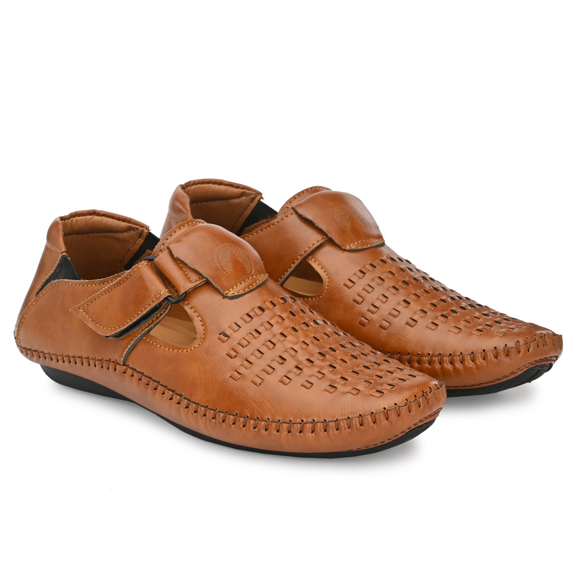 Rising Wolf Synthetic Leather Sandal for Mens (Tan, numeric_6) (B0BPHTKD9K) Amazon Price History, Amazon Price Tracker