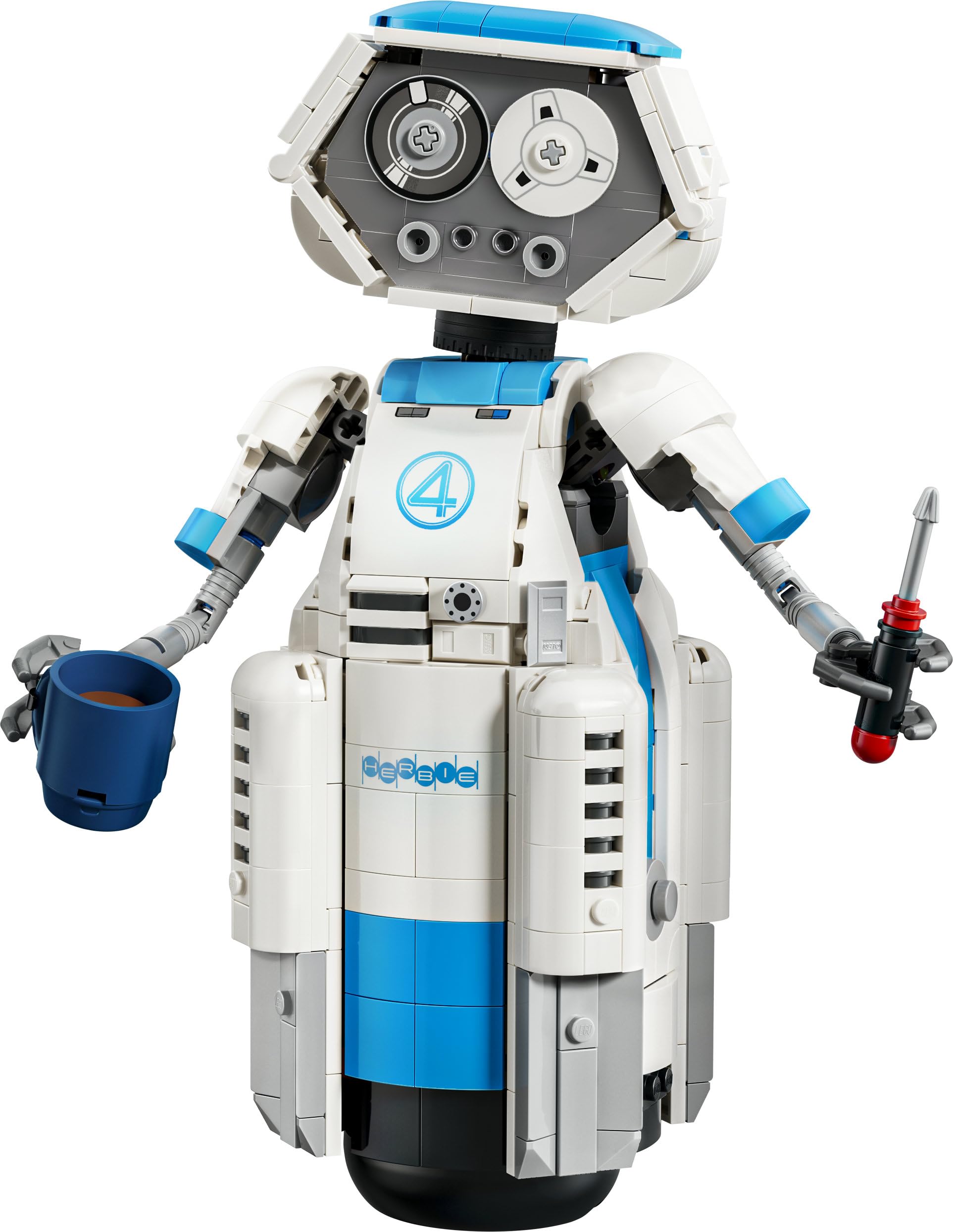 LEGO | Marvel Los 4 Fantásticos: H.E.R.B.I.E. – Figura de Robot de Juguete con Accesorios – Decoración de la Estantería – Regalo de Cumpleaños para Niños de 10+ Años y Fans de los Superhéroes –76339