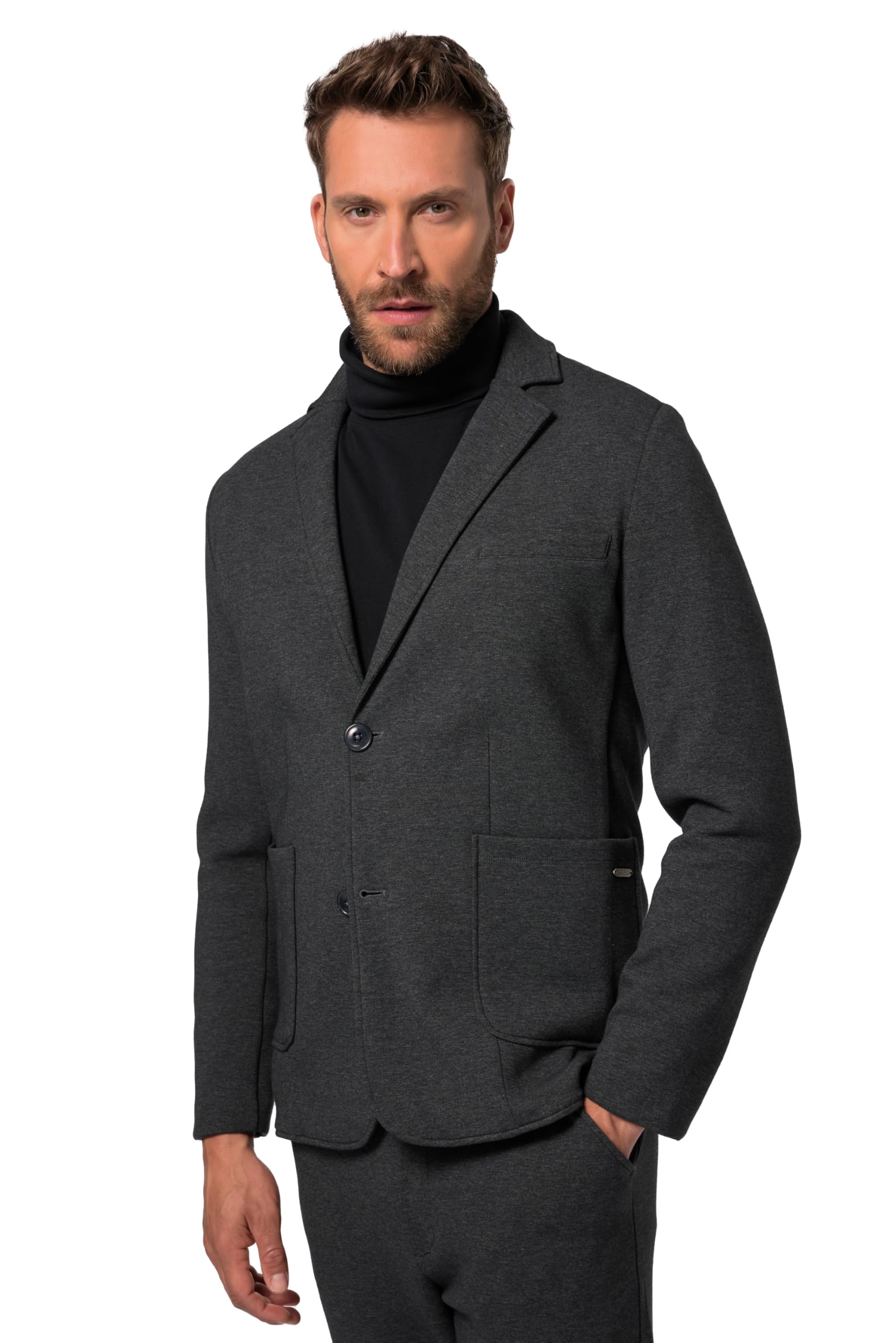 JP 1880 Męska marynarka dresowa, New York, Flexnamic Blazer, antracytowy, XL