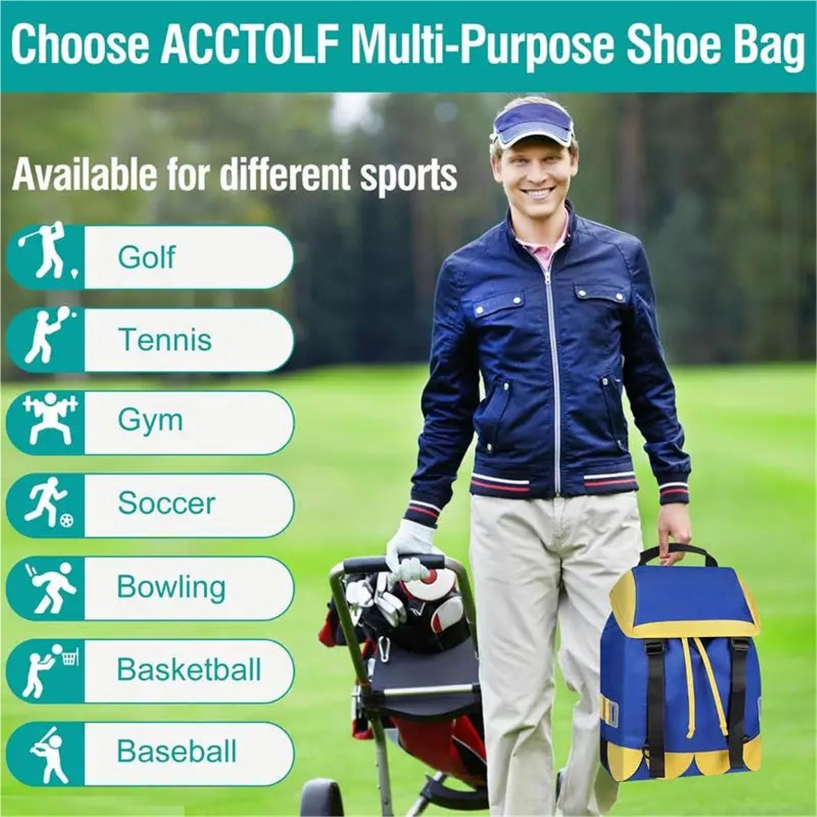Schuhträger-Sneakertasche for Golfzubehör, atmungsaktive Schuhtasche, Tragetaschen mit Kordelzug, Sportschuh-Organizer for Frauen Für Fitness
