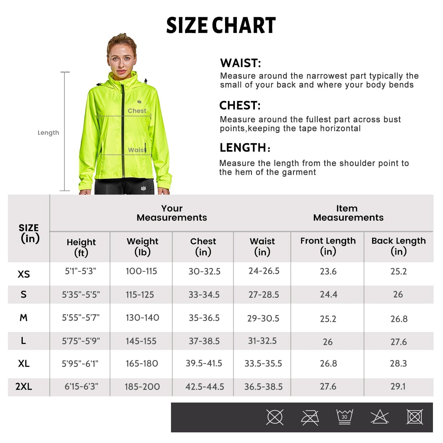 FitsT4 Veste de cyclisme coupe-vent légère et réfléchissante avec capuche pour femme