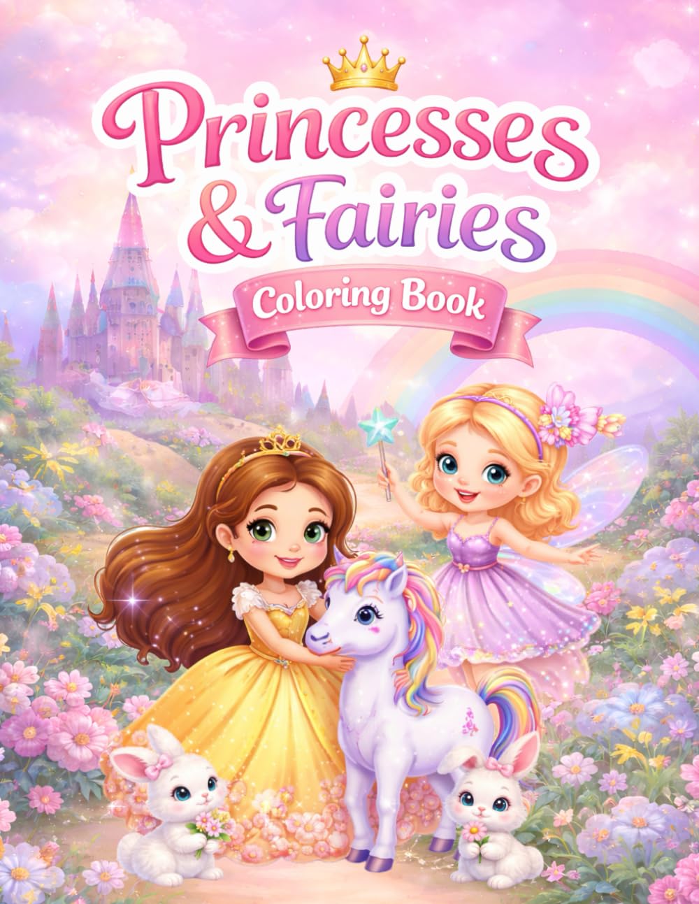 Princesses & Fairies: Coloring Book