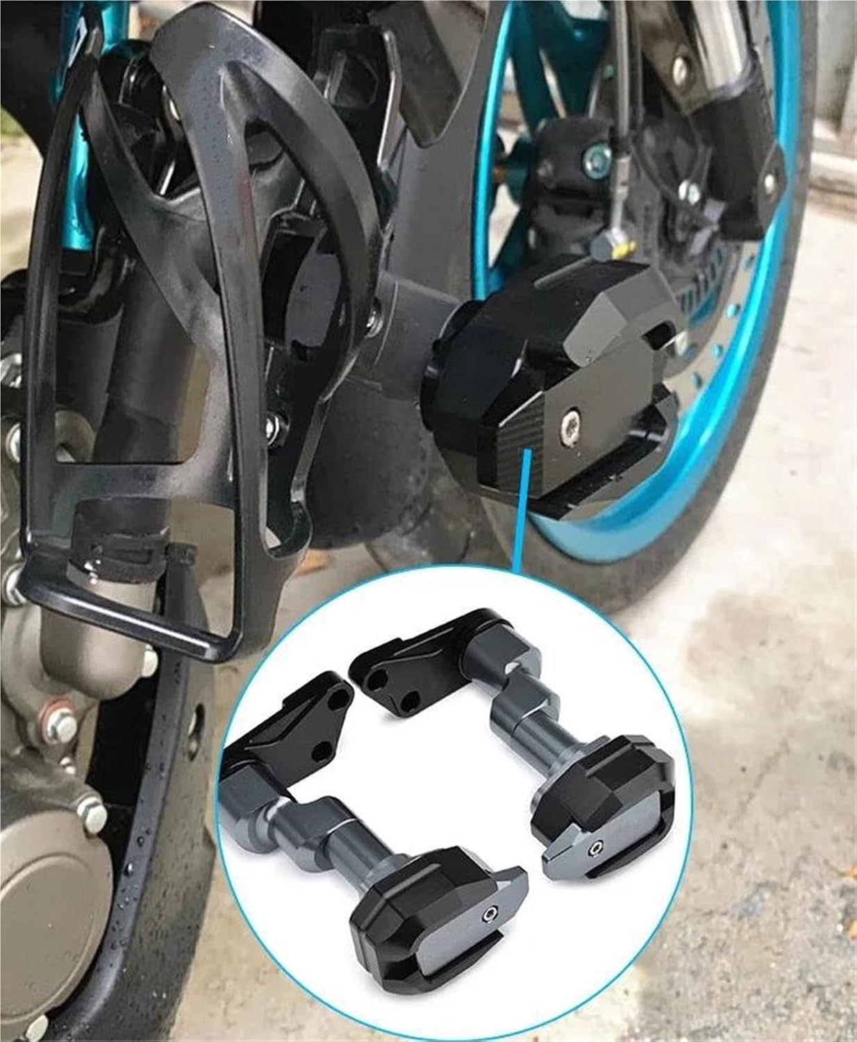 オートバイ　エンジンフレーム　アンチフォール　スライドアンチフォールパッド バイク用 エンジンスライダー オートバイ落下保護フレームスライダー