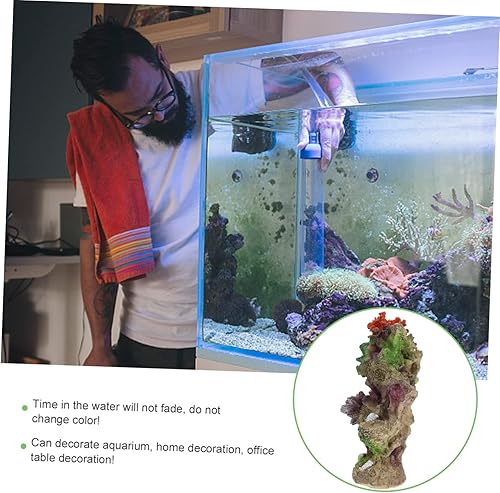 Miniatura 9 de Housoutil Aquarium Landscaping Coral Botanical Decor Mariposas Decorativas para Pared Aquarium Mountain View Faux Coral Home Decor Decorative Fake