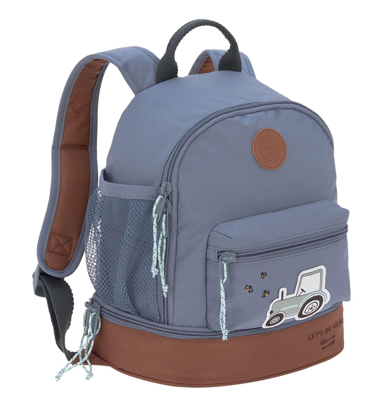 Lässig Mini Backpack Adventure Tractor, Equipaje De Mano Unisex Niños, Azul (Blue), Talla Única