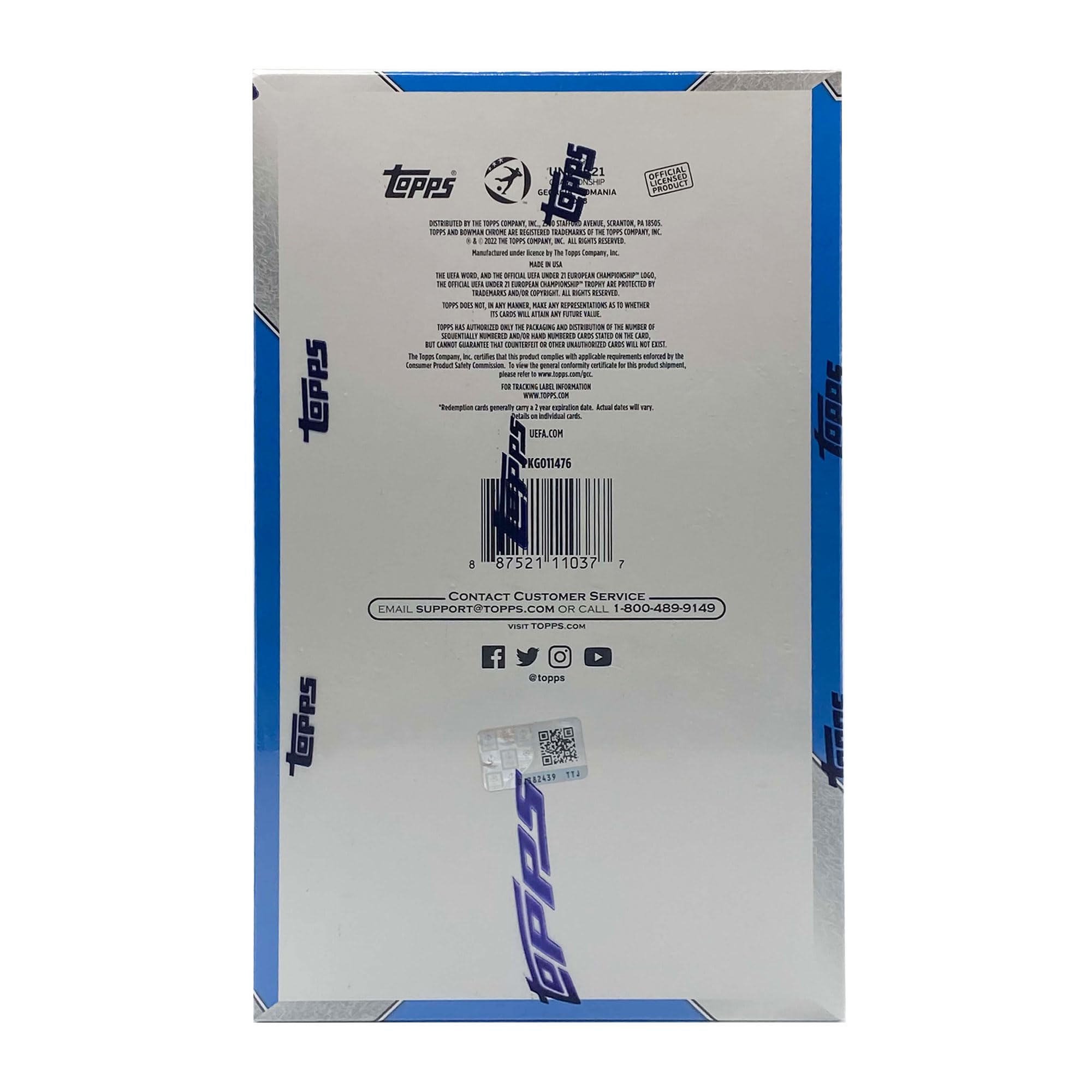 Topps Chrome Bowman 2023 Hobby Box Fussball Soccer & Card Up Sleeve