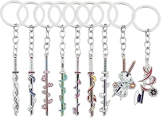 Anime Demon Keychains Hashira Slaye Sword Keychains Cosplay Collection Souvenir Key Chains Gifts for Men Women Jewelry
