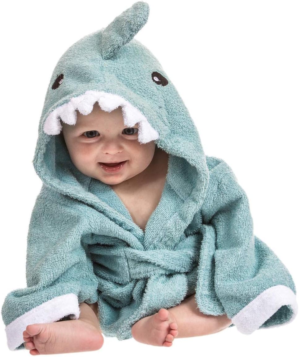 Baby Towel with Hood by Lexikind | Cosy Bathrobe made of Terry Cloth | With Hood | Funny Hooded Bath Towel