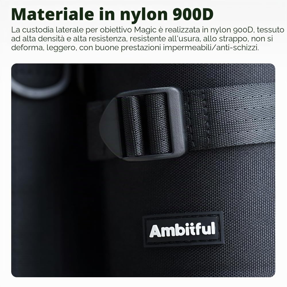 Ambitful Custodia Obiettivo Spessa, Impermeabile/Antipolvere/Antiurto per Sony Nikon Canon Fujifilm Tamron