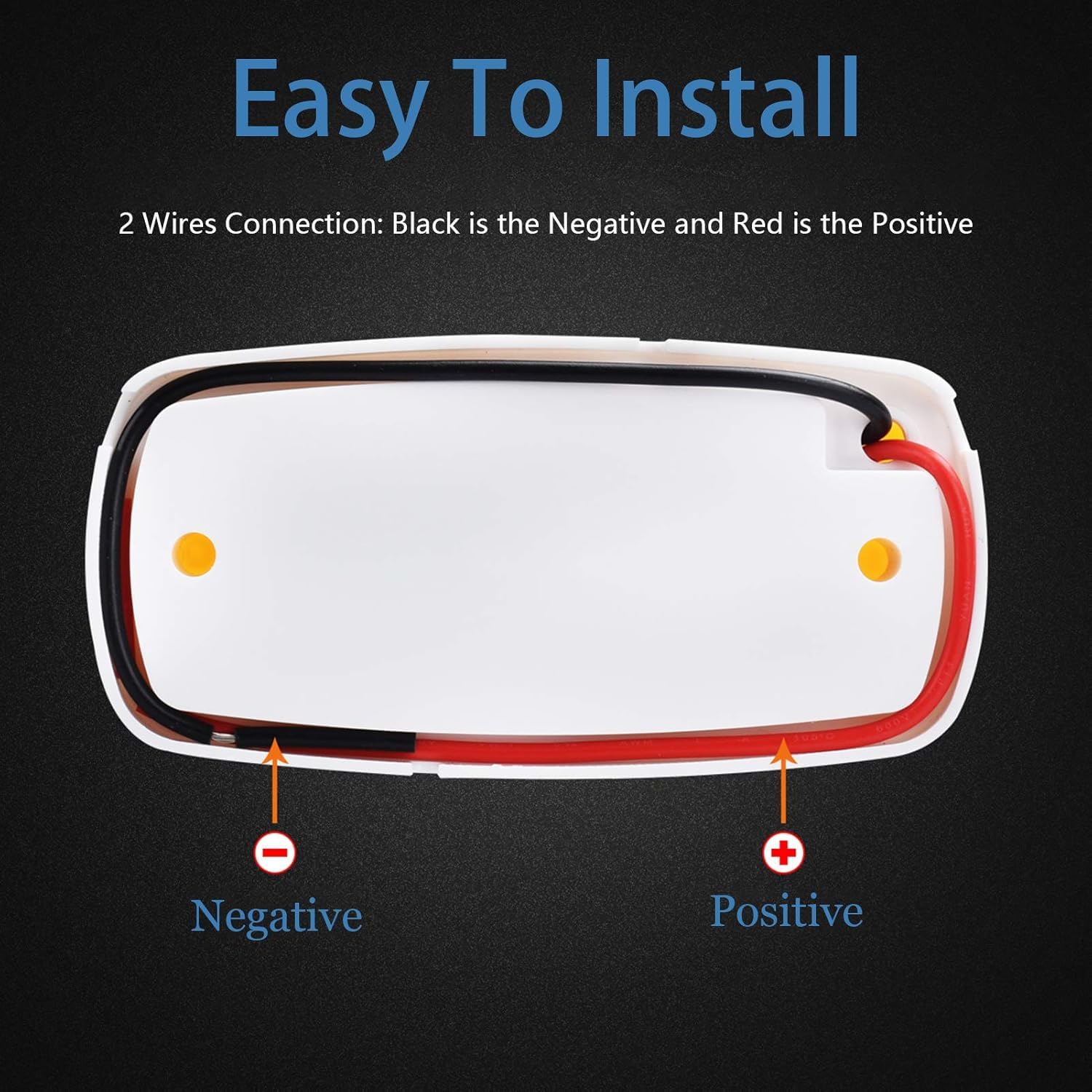 2X 10 LED Side Marker Amber Indicator Light Bullseye 2x4 Inch Truck Trailer AU - Foto 6