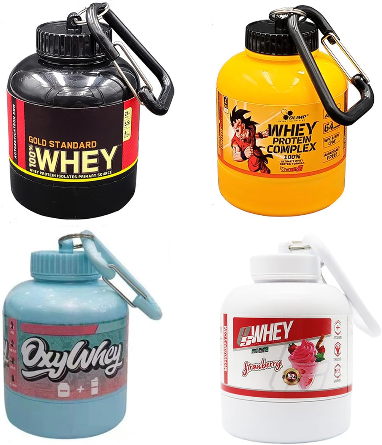 Amazon.com: Manwetye 4 pack Protein Powder Storage Container with ...