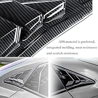 Vista 6 de Persianas laterales de ABS para ventana trasera de aire, para Honda Civic Hatchback Tipo R 2016 2017 2018 2019 2020 2021 (negro brillante)