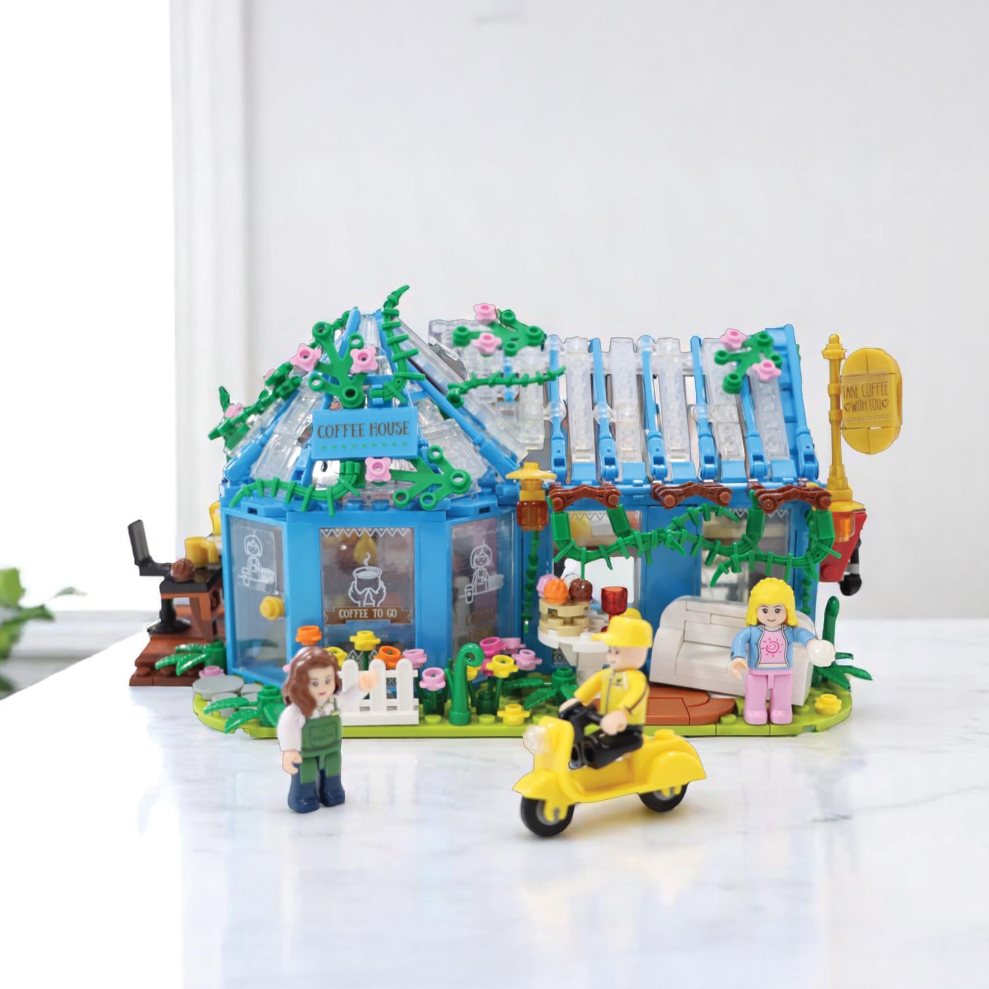 Ogi Mogi Toys Eğitici Bloklar Kahve Evi 642 Parça Yapı Seti