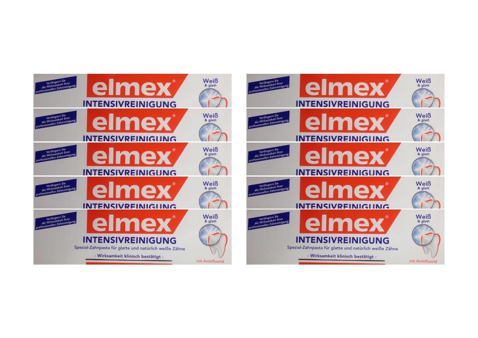 10x ELMEX Intensivreinigung Spezial Zahnpasta 50ml 08794198 Zahncreme