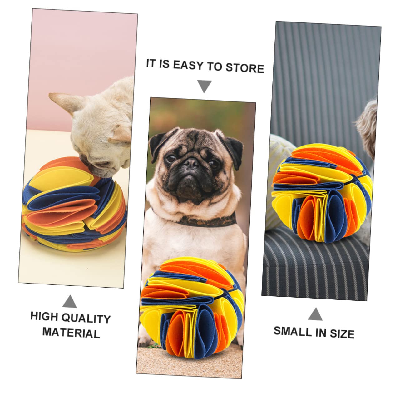 Housoutil 2pezzi Pet Snuffle Per Cani Gioco Interattivo Per Nutrimento e Stimolazione Mentale Pallina Per Annusare Resistente Per Cani Di Tutte Le Taglie