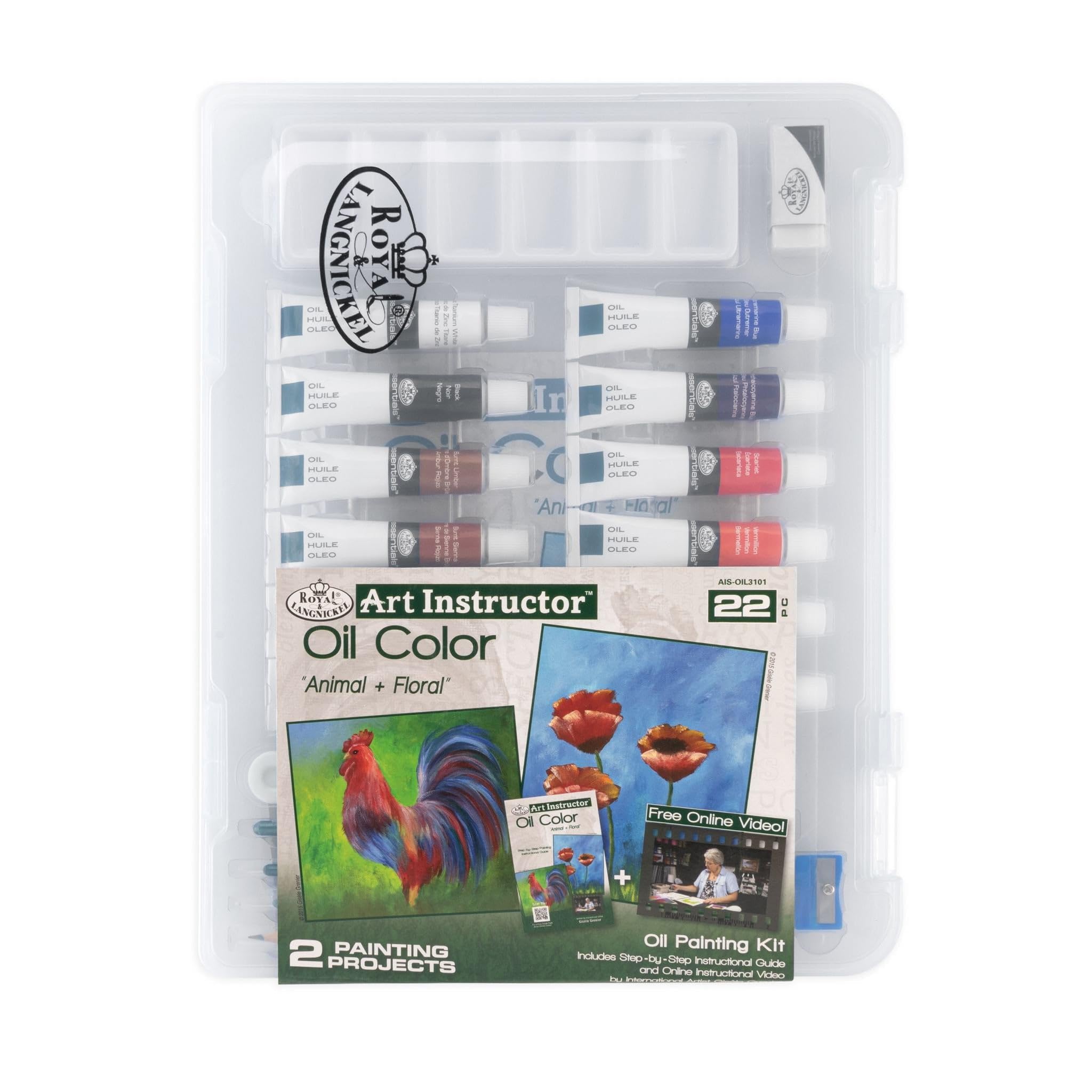 Art Instructor Oil Clearview Art Set-Small - 22pc