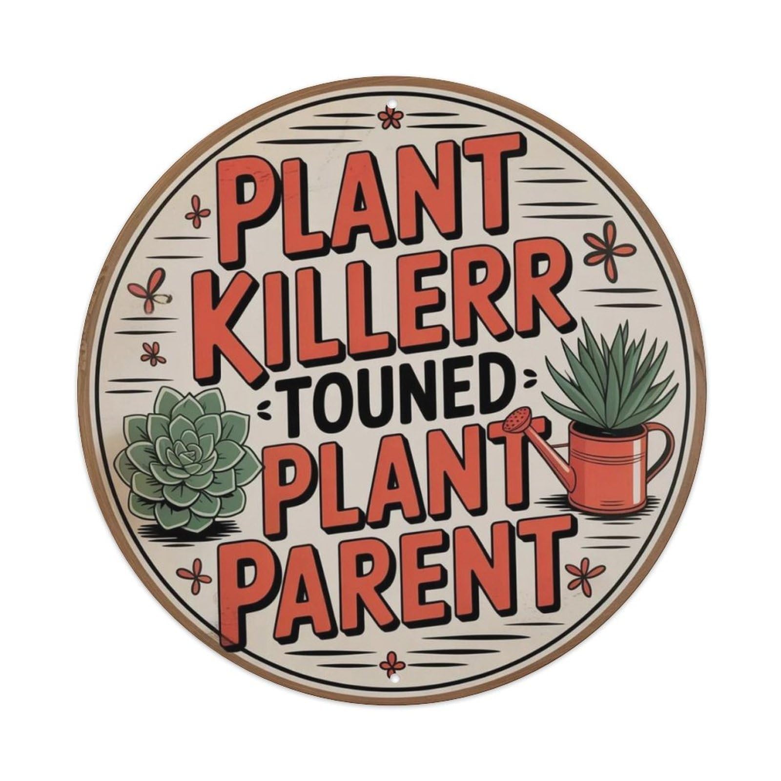 Caffeine And Chaos Metal Tin Sign Plaque