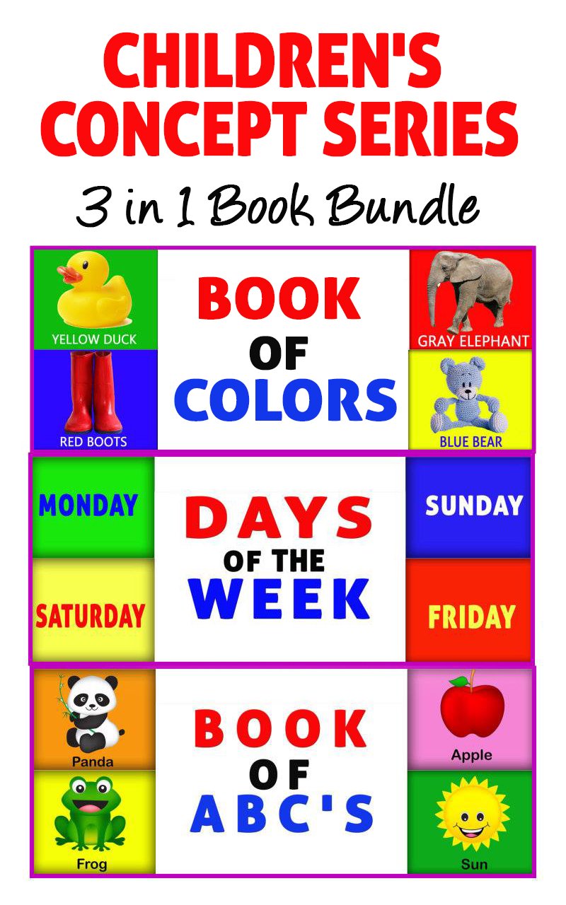 Amazon Children's Book 3 in 1 Children's Concept Series Book Bundle